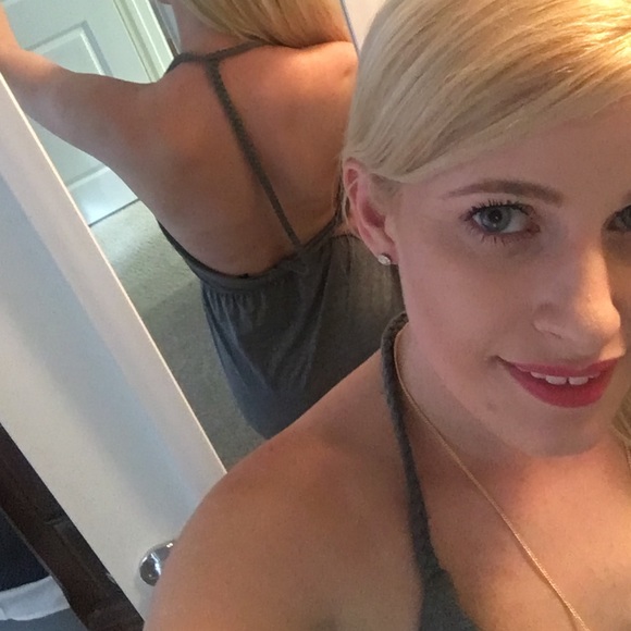 SALE 💙 Gray maxi dress charcoal sexy open - Picture 2 of 4