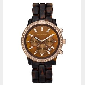 Michael Kors Tortoise Show Stopper Glitz Watch