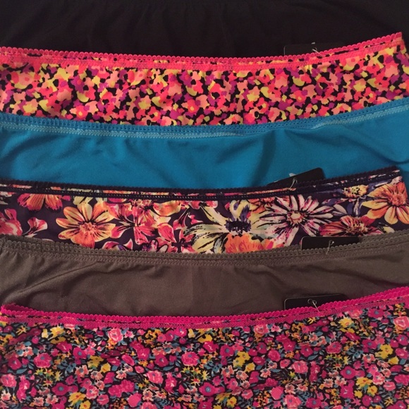 6 Lace Trim Sateen Panties - Picture 2 of 4