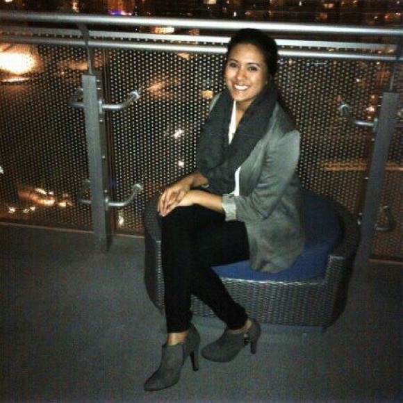 Dark Gray Ankle Booties - Picture 3 of 4