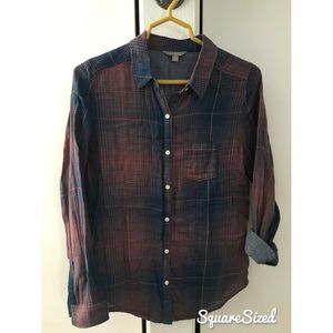 Plaid button up shirt