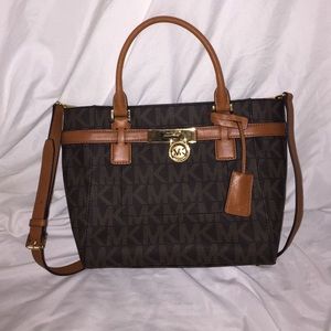Authentic Michael Kors Hamilton Mono Medium Tote