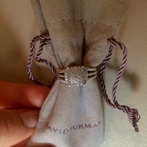 David Yurman Petite Wheaton Ring with Diamonds