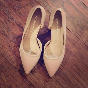 D'orsay Nude Patent Heels