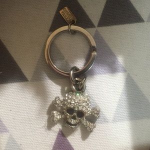 Coach skull keychain