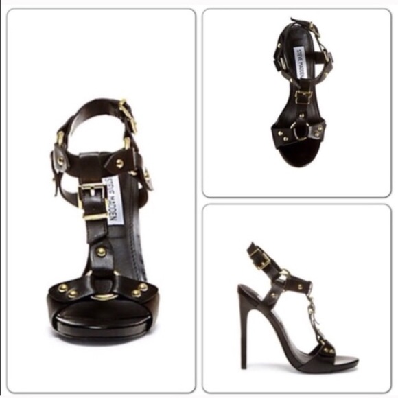 Steve Madden Black Minkah Heels