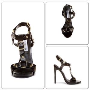 Steve Madden Black Minkah Heels