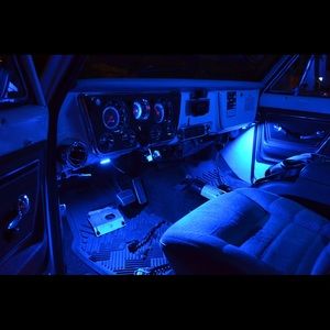 Blue LED Car lights