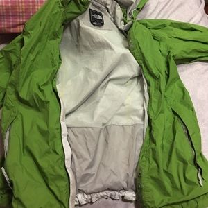 Green Northface Windbreaker