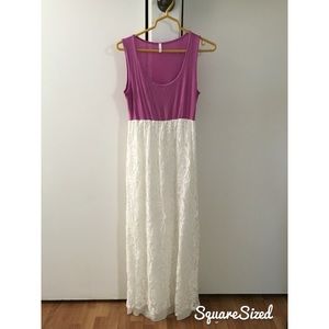 MATERNITY maxi lace dress