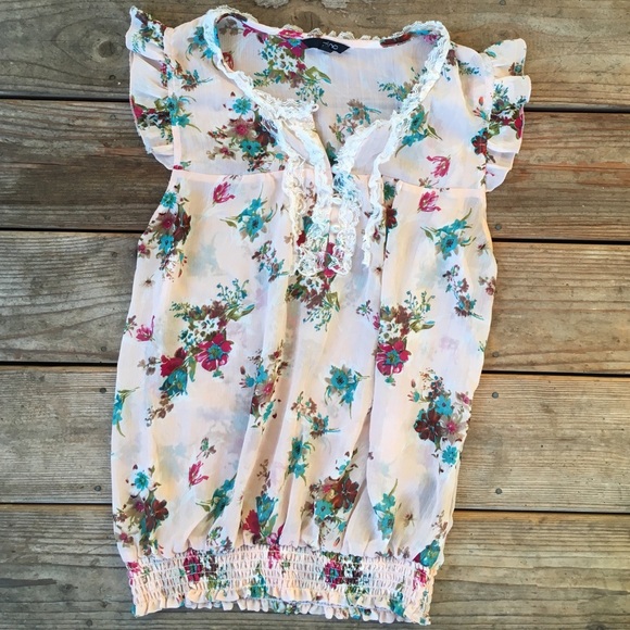 light pink floral shirt | zinc