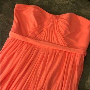 Peach bridesmaid dress