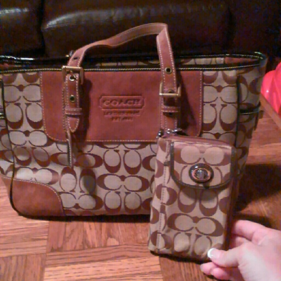 Authentic Coach bag an wallet