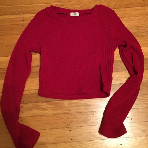 Crimson Cropped sweater