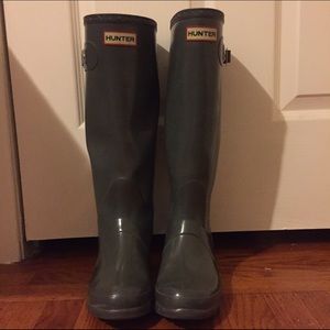 Hunter Original Tall Gloss Boot - Graphite