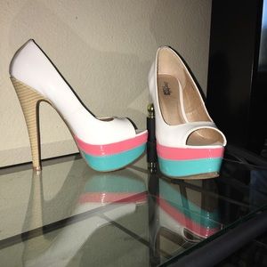 White Charlotte Russe heels