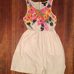 Floral print sun dress