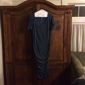 Blue Gray Rushed James Perse Dress