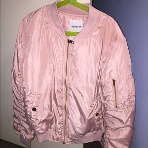 Pink bomber jacket