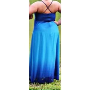 Beautiful Long Blue Prom Dress