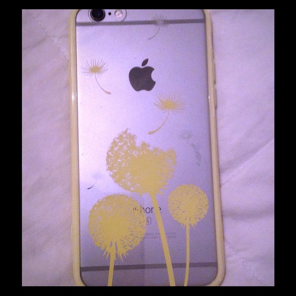 iPhone 6plus yellow dandelion phone case