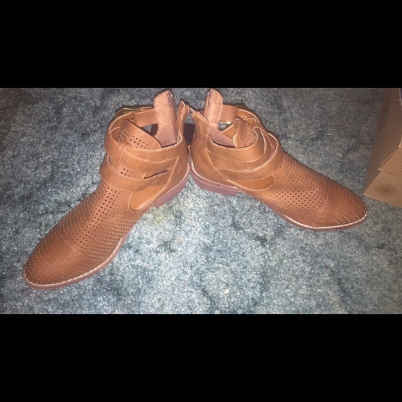 Tan booties