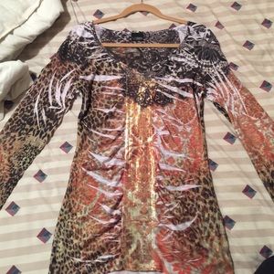 Daytrip Animal Print top Size L