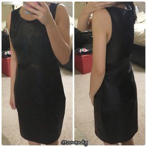 Charlotte Russe Black Mesh Bodycon Dress