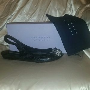 Black Slingback Flats