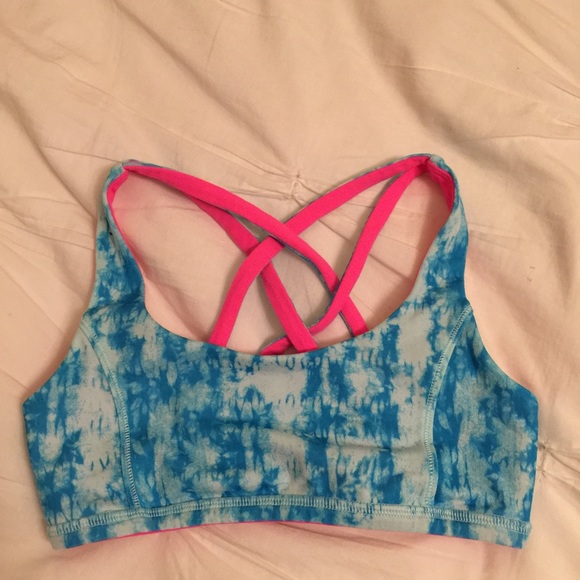 Ivivva blue wash sports bra!