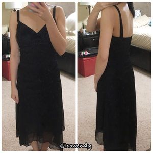 Little Black Chiffon Dress
