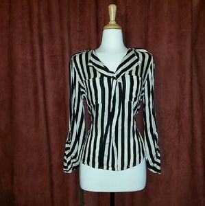 Striped Casual Blouse