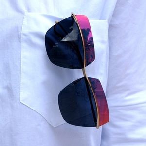 Dior Metallic Orange Pink Gold Reflect Sunglasses