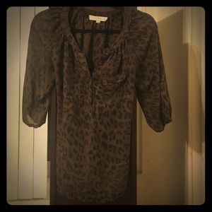 Leopard print blouse