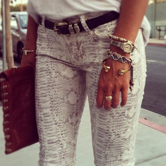 7 for all Mankind Python Jeans Pants Sz 27