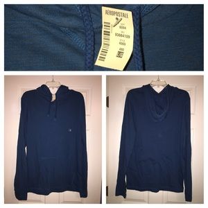 Aeropostale hooded shirt (mens)