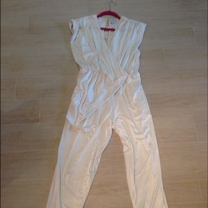 Halston Heritage White Slouchy Romper