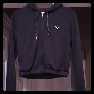 Crop Zip-up Hoodie-Puma