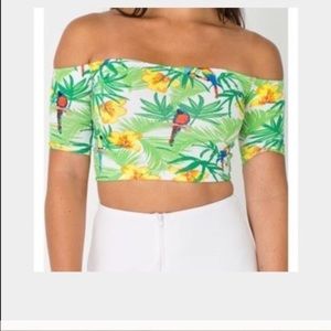 🌺American Apparel parrot crop top🌺