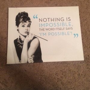 Audrey Hepburn Wall Canvas