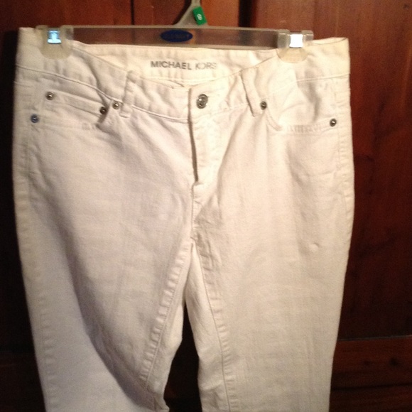 Michael Kors low rise white jeans size 2