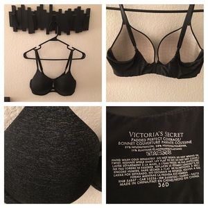 T-shirt perfect shape VS bra in Black Marl