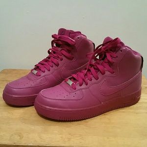 Nike Air Force 1 Fuschia Size 10 Sneaker Shoes