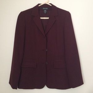 Women's Blazer- dark maroon