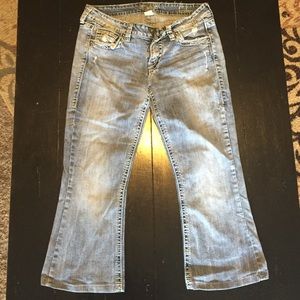 Silver Jeans Cropped Capris 29 waist