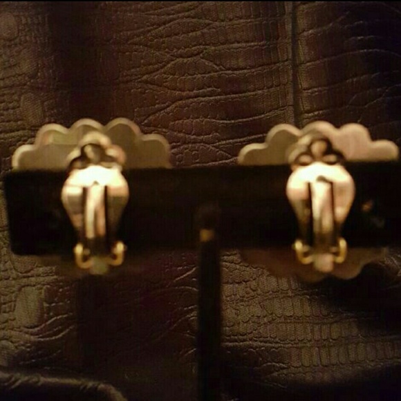 Vintage 925 Sterling Turquoise Clip On Earrings - Picture 2 of 4