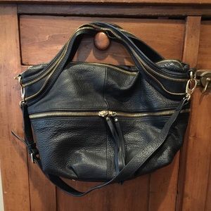 Kelsi Dagger black leather bag