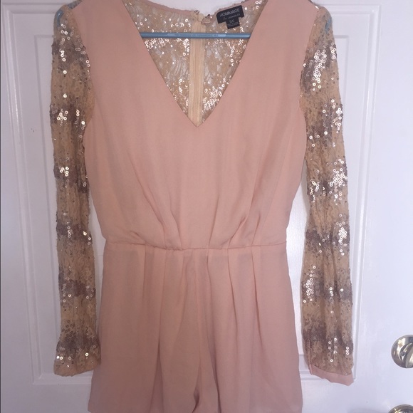 Pink sparkly ROMPER