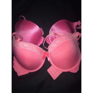 2 ADORABLE pink bras!