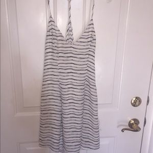 Razor back stripped dress